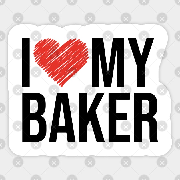 Baker wife husband gifts for her Sticker by NeedsFulfilled